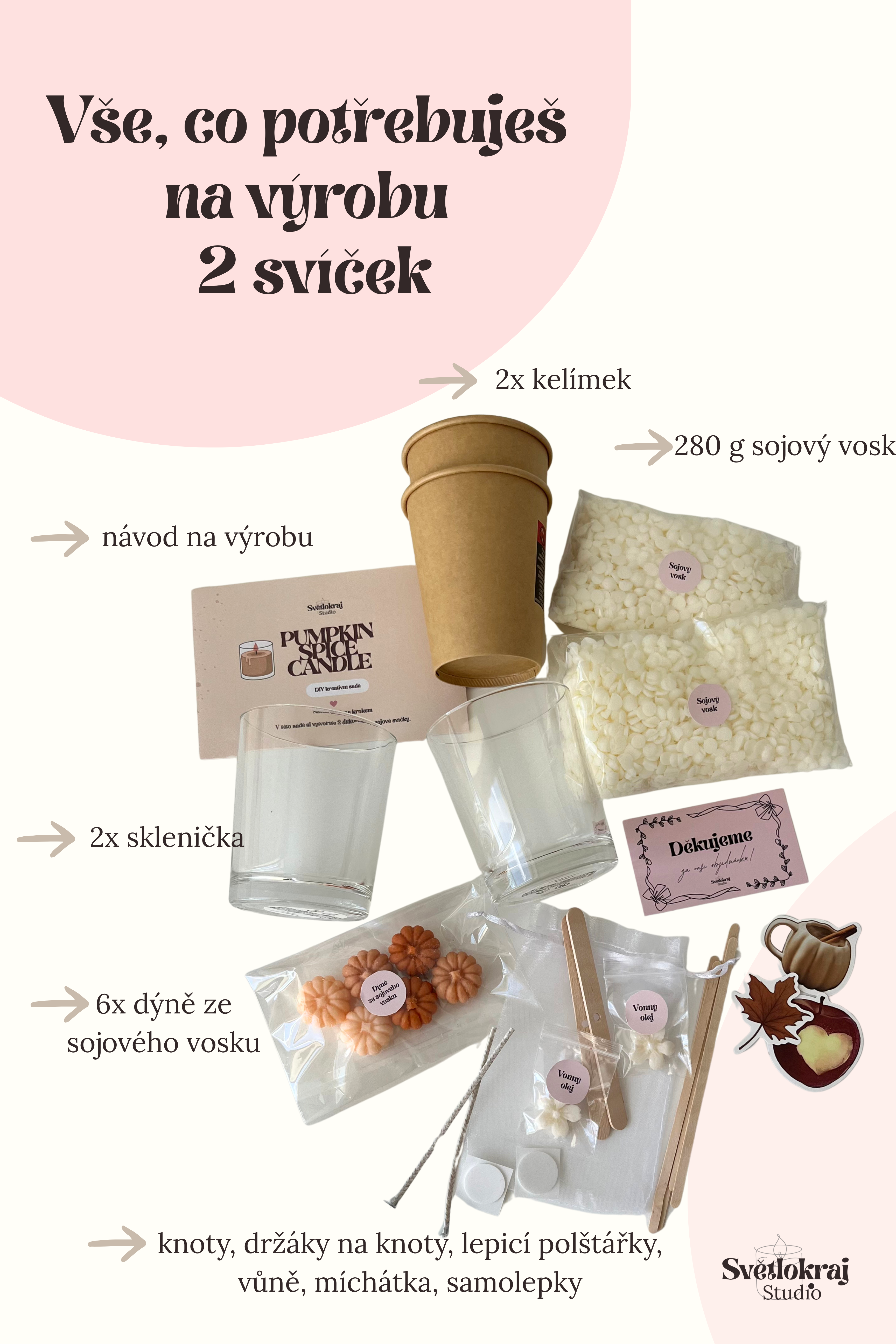 Pumpkin Spice Candle sada na výrobu svíček