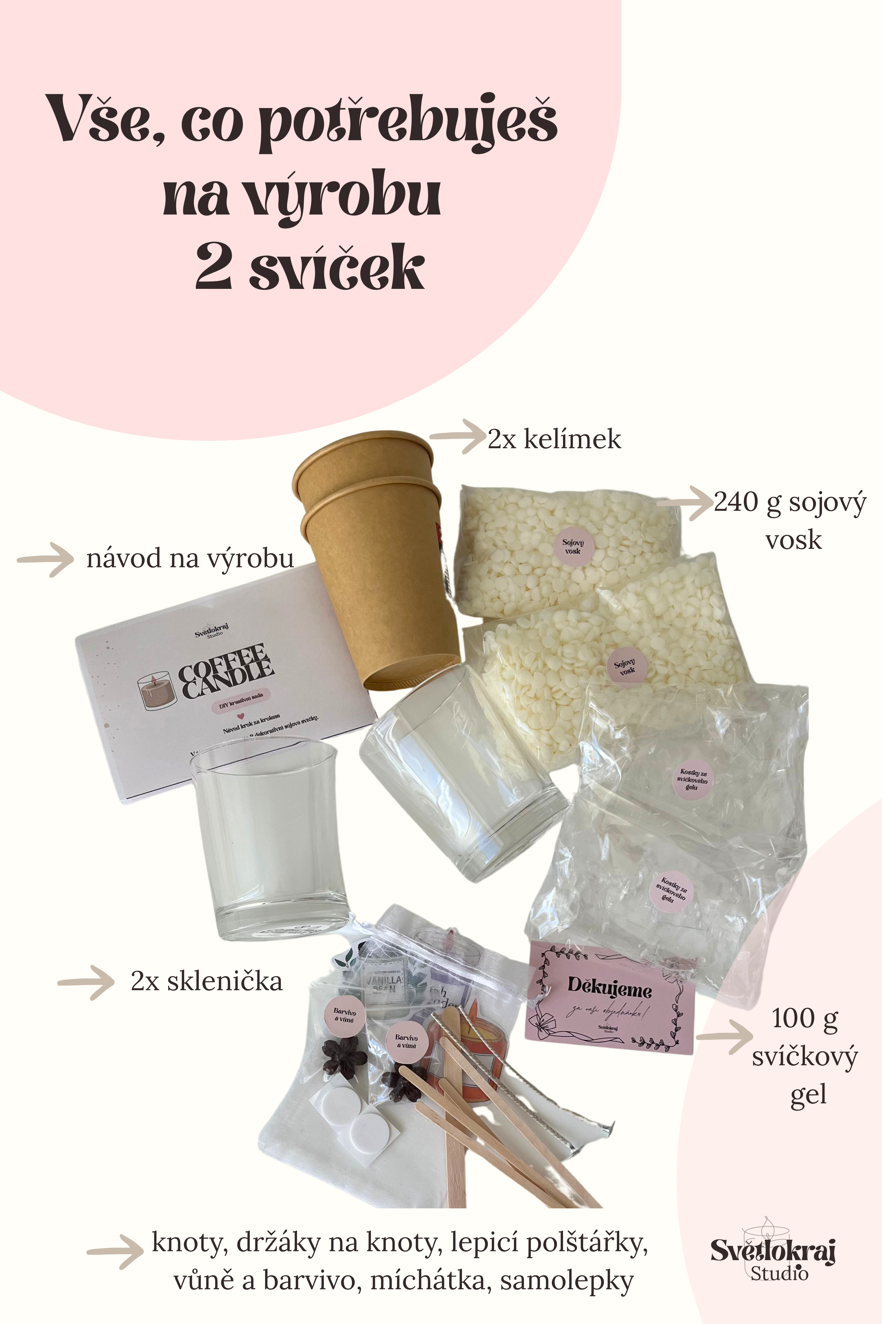 Coffee Candle sada na výrobu svíček